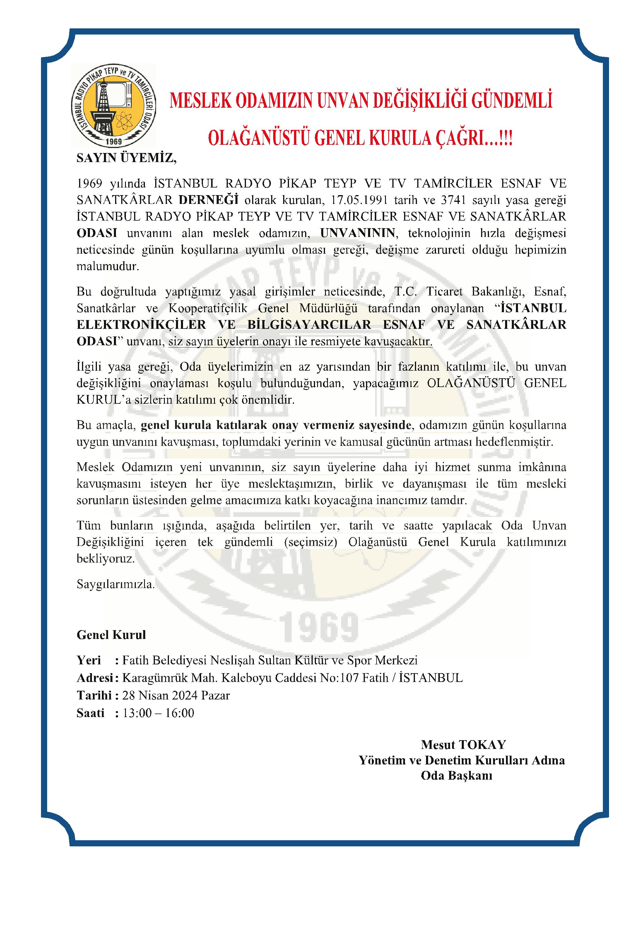 davet yazısı